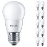 Voordeelpak 10x Philips Corepro LED Lustre E27 Kogel Mat 7W 806lm - 827 Zeer Warm Wit | Vervangt 60W