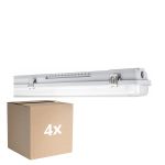 Voordeelpak 4x Ledvance LED Vochtbestendig Behuizing MT Gen 3 IP65 | Geschikt voor 2x150cm LED Buis