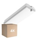 Voordeelpak 4x LED Bulkhead Wit 3W 280lm - 830 Warm Wit | IP66