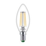 Philips Master Ultra Efficient LED E14 Kaars Filament Helder 2.3W 485lm - 827 Zeer Warm Wit | Vervangt 40W