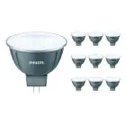 Voordeelpak 10x Philips Master LED Spot GU5.3 MR16 7.5W 621lm 36D - 930 Warm Wit | Beste Kleurweergave - Dimbaar - Vervangt 50W